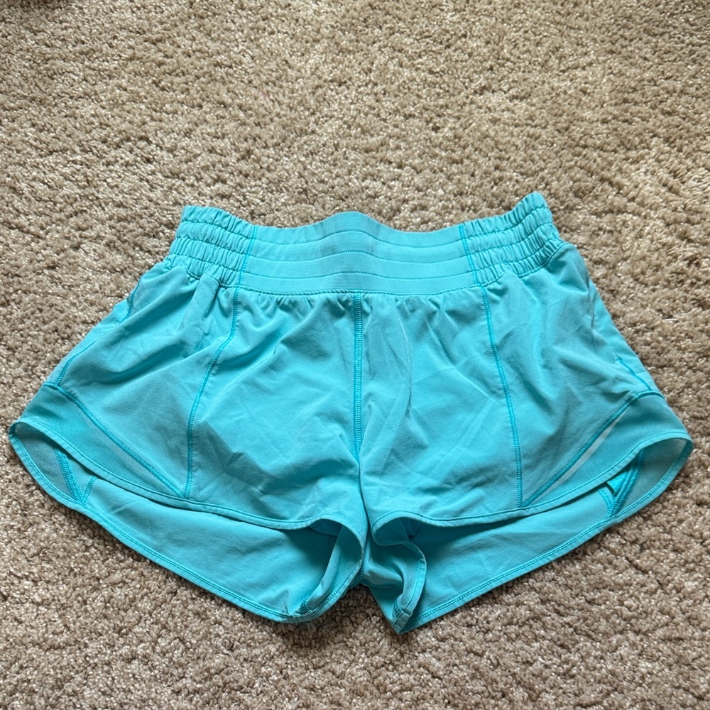Lululemon Athletica Turquoise Hotty Hot HR Shorts